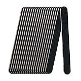 20 Pack 100/180 Grit Nail Files, Black Professional Reusable Emery Boards Nail File, Manicure Tool Suitable for Both Acrylic and Natural Nails