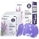 BeHoomi Steam Eye Mask, 10Packs Heated Eye Mask, Self Heating Disposable SPA Warm Compress for Eyes Sleep Mask, Travel Essentials & Relaxation Gifts for Women (Lavender Scent)