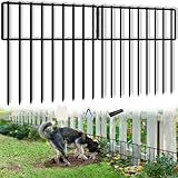 32 Panels Animal Barrier Fence, 32ft(L) X 13inch(H) No Dig Rabbit Fences, Dog Digging Defense Ground Bottom Blockers, Rustproof Metal Border for Garden Outdoor Patio Landscaping