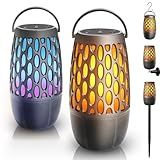 Outdoor LED Flame Speaker,Waterpoof IPX6 with Flame Lights,10W HD Stereo Sound, BT 5.3 Multi-sync up to 100 ,Atmospere Wireless Speaker Gifts for Women Men,Decorations for Patio Party