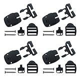 4 Set Spa Hot Tub Cover Broken Latch Repair Kit have Slot - Replace Latches Clip Lock with Keys and Hardwares