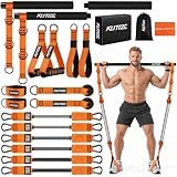 Heavy Duty Pilates Bar Kit with Resistance Bands, Strength Training for Men
