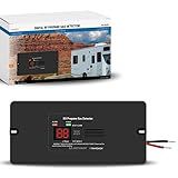 PANGAEA Digital RV Propane Gas Detector with 85dB Loud Alarm, DC 12V, for Trailer, Motorhome, Motorcoach (Flush Mount - Black)