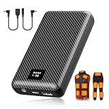 THEKUKU Heated Vest Battery Pack, 7.4V 30000mAh Portable Charger with DC and USB Output Ports for Heated Jacket,Coat,Pants and Heating Clothing for Men