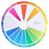 Ymapinc Color Wheel Chart, Artists Color Mixing Matching Tools Paint Color Theory Wheel Creative Blending Board for Art and Makeup