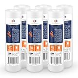Aquaboon 5 Micron 10 x 2.5 Sediment Water Filter Replacement - 6 Pack