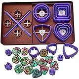 KoovDem DIY Buttons Making Kit, Clay Covered Buttons Maker Tool Set, Symmetrical Design Toolkit