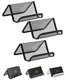 Mr. Pen- Metal Mesh Business Card Holders, 3 Pack, Black