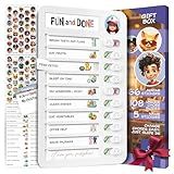 Chores Chart for Kids - Daily Routine Chart for Kids with Checklist & Stickers, Magnetic Kids Chore Chart - Chore Board Visual Schedule for Kids with Autism & Best ADHD Tools for Kids