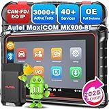 Autel Scanner MaxiCOM MK900BT: 2026 8in MK900-BT V2.0 Bidirectional Scan Tool, 33ft BT Ver. of MK900 MX900 MK808S MK808BT PRO MX808S MK808Z, 40+ Service, 3K+ Active Tests, DOIP CANFD, All System, FCA