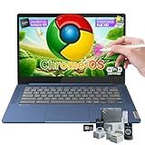 Lenovo IdeaPad Slim 3 Chromebook Laptop, 14'' FHD Touchscreen, 4GB RAM, 64GB eMMC + 256GB Micro SD, MediaTek Kompanio 520, Lightweight Laptop for Business & Students, w/Accessories