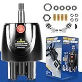 HH5271-3 Outboard Hydraulic Steering Pump Helm, 1.7 cu in Front Mount Helm for Boats up to 300 HP, 4.9 Lock-to-Lock Turns, Built-in Lock Valve, Replace Seastar Helm #HH5271-3