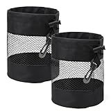 JJUNW 2 Pcs Golf Balls Storage Bag, Nylon Mesh Golf Ball Bags, Golf Pouch Bags Drawstring, Golf Bag Organizer Golf Shag Bag Golf Bag Organizer for Storing Golf Balls