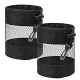 JJUNW 2 Pcs Golf Balls Storage Bag, Nylon Mesh Golf Ball Bags, Golf Pouch Bags Drawstring, Golf Bag Organizer Golf Shag Bag Golf Bag Organizer for Storing Golf Balls