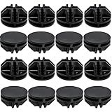 Bonsicoky 16 Pcs Black Plastic Connector, Wire Grid Cube Connector for Modular Closet Storage Organizer and DIY Wire Cube Storage Unit