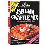 Classique Fare Belgian Waffle Mix - Makes Light and Crisp Waffles, Pancakes, Muffins & Crepes - Works with Waffle Maker - Fast and Fresh Breakfast Foods - 16 Oz Box