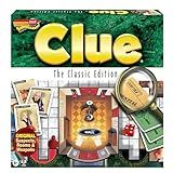 Winning Moves Games Clue Classic with 1949 Card Artwork & Suspects USA, Original Whodunnit Murder Mystery Game with Metal Weapons for 3to 6 Players, Ages 8 and up