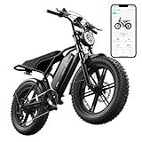 TST Electric Bike for Adults 1500W Peak 20" Fat Tire All- Terrain E-Bike 60 Miles 28 MPH Electric Dirt Bike - 48V 15 AH Battery Tested to Safety Tested to UL 2849 Powered Electric Bicycle