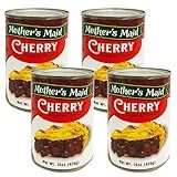 Cherry Pie Filling & Topping (Pack of 4-15oz) 60 ounces Total - Makes 2 Cherry Pies