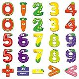 Magnetic Numbers & Math Symbols, Educational Learning Tool for Kids Math Recognition 25PCS Magnets Include 20PCS 0-9 Numbers & 5 Math Symbols (Greater Than/Less Than/Equal to/Plus/Minus) for Toddlers