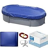 Yankee Pool Cover for Oval Pool | 15 x 30-ft | Oval Winter Pool Cover for Above Ground Pools | Extra Thick & Durable, UV-Resistant | Above-Ground Pool Protection