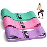 CFX Resistance Bands Set, Exercise Bands with Non-Slip Design for Hips & Glutes, 3 Levels Workout Bands for Women and Men, Booty Bands for Home Fitness, Yoga, Pilates