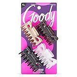 Goody SlideProof Classics Medium Claw Clips - 4 Ct, Assorted Neutrals, Hair Styling Accessories with Secure Grip, Chic Hair Accessories for Women & Men, For All Occasions, All Hair Types
