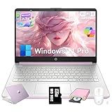 HP 2025 14 inch Everyday Laptop Computer for Student & Business - AI-Powered 1-Y Office 365 • Intel Quad-Core CPU • Ultra-Light • 16G RAM • 384G Storage (128G UFS+256G SD Card) • Win 11 Pro • Lavender