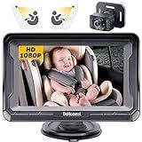 DoHonest Baby Car Camera HD 1080P - Rear-Facing Car Baby Monitor with Night Vision, Adjustable View Angle, Easy Setup, Anti-Glare Display, Safety for Kids & Infants