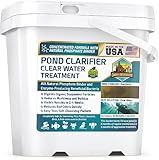 Pond Clear Water Treatment - 16 Pack for 8 Months of Pond Cleaner Supply - Pond Clarifier for Outdoor Ponds – 100% Natural Pond Bacteria Packets - Made in The USA - Safe for Fish, Pets, and Swimming