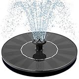 Mademax 1W Solar Bird Bath Fountain Pump, Solar Fountain, Free Standing Floating Solar Powered Water Fountain Pump for Bird Bath, Garden, Pond, Pool, Outdoor