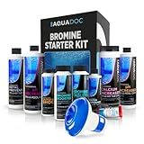 Aquadoc Bromine Hot Tub Starter Kit for Spas, Complete Spa Maintenance Kit with Bromine Tablets & Complete Hot Tub Chemicals Starter Kit (Bromine Hot Tub Starter Kit)