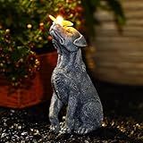 Fashionoda Garden Statue Dog Figurine Decor – Outdoor Decoration with Butterfly for Garden Yard Lawn Home Decor Outside : Christmas Memorial Gifts for Women Mom Grandma