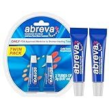 Abreva 10 Percent Docosanol Cold Sore Treatment, Treats Your Fever Blister in 2.5 Days - 0.07 oz Tube x 2