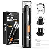 IREDOON Dog Nail Grinder Upgraded - Professional 3-Speed Super Quiet and Low Vibration Electric Pet Nail Grinder with 4 LED Lights - Painless Paws Grooming & Smoothing for Small to Large Dogs (Black)