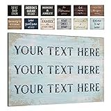 Personalized Signs for Home, Custom Sign with Any Text, 3 Sizes - 12 Background Options & 8 Fonts - Customizable Sign 14X11