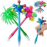Creative Cartoon Gel Ink Pens, 9pcs Cute Novelty Soft Rubber Ballpoint Pens Funny Animal Shaped Writing for Kids School Classroom Rewards Cool Birthday Halloween Party Favors