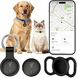 GPS Tracker for Dogs, Smart Collar with Real-Time Location - Pet Location Tracker with Holder, No Monthly Fee/No SIM Card, Works with iOS Find My, Ultra-Slim, IP68 Waterproof, 12-Month Working Time