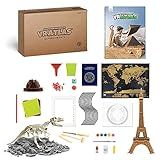 Professor Maxwell's VR Atlas - Virtual Reality Kids Science Kit, Book and Interactive Geography STEM Learning Activity Set (Materials & Book Only - Goggles Sold Separately) - for Ages 8 and Up