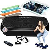 Lifepro Waver Mini Vibration Plate - Whole Body Vibration Platform Exercise Machine - Home & Travel Workout Equipment for Weight Loss, Toning & Wellness - Max User Weight 260lbs