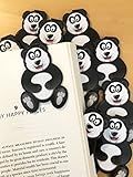 Panda Clip Bookmarks for Kids Students Cool Cute Animal Set of 10 Bulk Bookmark Funny Wacky Classroom Reading Incentives Library Rewards Novelty Party Favors Fun Prizes for Summer Reading Programs