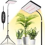 LBW Grow Lights for Indoor Plants Full Spectrum with Stand,214 LEDs Standing Plant Lights for Indoor Growing,Floor Grow Plant Lamp with 4/8/12H Timer,6 Brightness Levels,75" Adjustable Tripod
