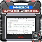 Autel Scanner MaxiCheck MX808S, 2026 US Ver of MaxiCOM MK808S MK808Z, Full Bidirectional Diagnostic Scan Tool as MK900 MX900 MK900BT MK808BT PRO, 3K+ Active Test, 28+ Service, OE All System, OS11, FCA