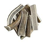 hotspot pets Premium Split Elk Antlers for Dogs - 7 Inch Large Dog Chews (2 Pack) Made in USA -Naturally Shed Antler Bone for Large Breed Aggressive Chewers -Promotes Natural Dental Hygiene