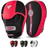 WYOX Focus Mitts Boxing Pads for Training – Curved Punch Mitts with Shock Absorbing Padding & Wrist Support – MMA, Muay Thai, Kickboxing Coaching Equipment