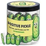 60 Positive Pickle Cards Jar, Stocking Stuffers, Xmas Christmas White Elephant Gifts For Teenage, Women, Adults, Mom, Teachers, Sisters, Friends, Teen Girl Gifts Trendy Stuff
