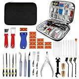53Pcs 3D Printer Tool Kit,3D Printing Accessories Includes Nozzle Cleaning Kit,Deburring Tool,Scraper,Storage Bag,Suitable for 3D Print Cleaning, Removing, Finishing