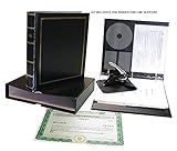 Corpkit Customized Royal Corporate Kit Deluxe with Printed Minutes & Bylaws/Operating Agreement, Heavy-Duty Black Binder, Slipcase, Corporate Seal, Certificates with Stubs-(Corporation)