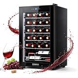 BODEGACOOLER Wine Cooler 24 Bottle for Home and Kitchen, Mini fridge for Bedroom,Wine Fridge with 41-64.4°F Digital Temperature Control,Small Freestanding Wine Refrigerator for Red, White & Champagne