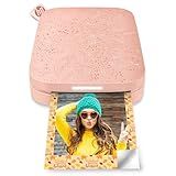 HP Sprocket 2x3" Instant Smartphone Photo Printer - Portable Color Wireless Mobile Printer - Zink Sticky-Back Photos - Print from Compatible iOS & Android Devices with Bluetooth w/Fun App - Pink